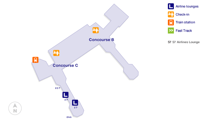 Moscow Domodedovo Airport Terminal Map